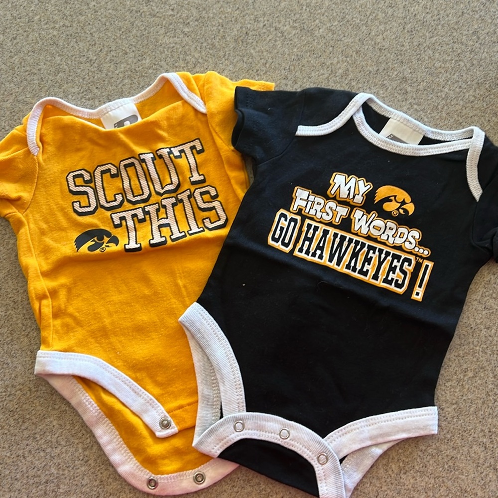 Iowa Hawkeye Onesies